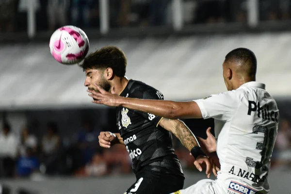 Campeonato Brasileiro Futebol Santos Corinthians Outubro 2022 Santos São Paulo — Fotografia de Stock