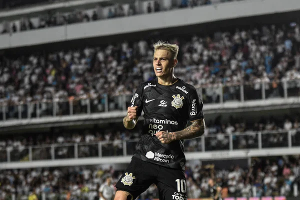 Brazil Labdarúgó Bajnokság Santos Corinthians 2022 Október Santos Sao Paulo — Stock Fotó