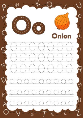 letter o worksheets for preschool free vector eps cdr ai svg vector illustration graphic art