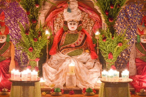 Imagem Lorde Mahavir Swami Ídolo Também Conhecido Como Vardhaman Mahavir — Fotografia de Stock