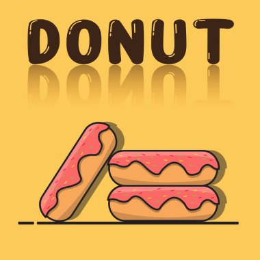 Lezzetli Donut Pastası Çizimi