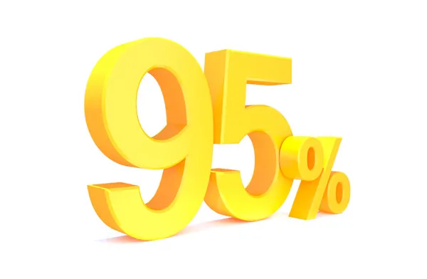 Золотий Відсотків Від Знак Білому Тлі Спеціальна Пропозиція Відсотків Знижки — стокове фото