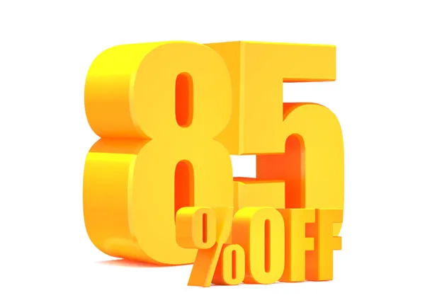 Gold Percent Sign White Background Special Offer Discount Tag Sale — 스톡 사진