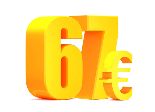 Ouro Euro Palavra Fundo Branco Ilustração — Fotografia de Stock