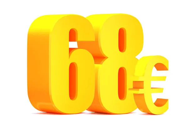 Gold Euro Word White Background Illustration — Stock Photo, Image