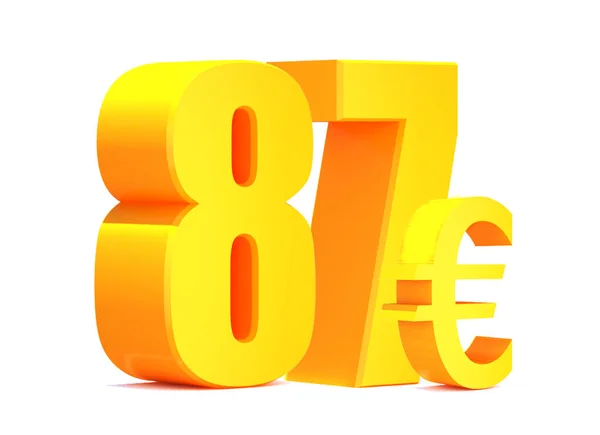 Goud Euro Woord Witte Achtergrond Illustratie — Stockfoto