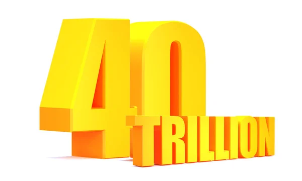 Gold Trillion Visualizações Palavra Sobre Fundo Branco Ilustração — Fotografia de Stock
