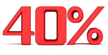 Beyaz Arkaplanda% 40 indirim, Özel Teklif% 40 indirim,% 40 indirim, büyük teklif, Satış, Özel Teklif Etiketi, Etiket, Etiket, Banner, Reklam, Simge