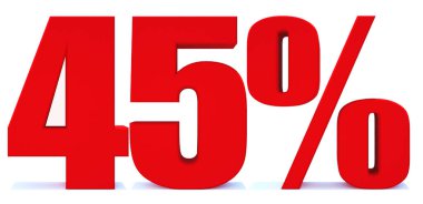 Beyaz Arkaplanda% 45 indirim, Özel Teklif% 45 indirim,% 45 indirim, büyük teklif, Satış, Özel Teklif Etiketi, Etiket, Etiket, Banner, Reklam, Simge
