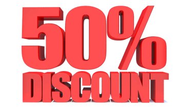 Beyaz Arkaplanda% 50 indirim,% 50 indirim,% 50 indirim, büyük teklif, Satış, Özel Teklif Etiketi, Etiket, Etiket, Banner, Reklam, Simge