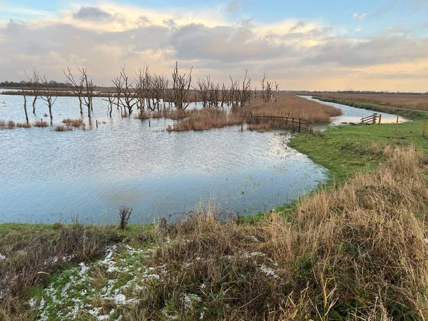 Prachtig Landschap Van Norfolk Brede Wateren Bij Hickling East Anglia — Stockfoto
