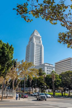 Los Angeles 'ın ünlü belediye binası, ABD