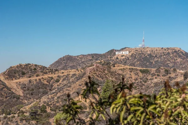 Голлівудські Пагорби Його Знаменитий Знак Сша — стокове фото