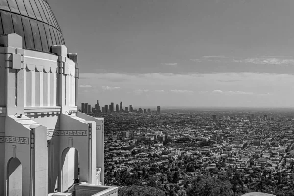 Panoramic View Downtown Los Angeles Griffith Observatory Usa — Stock Photo, Image