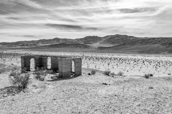 Edifício Velho Arruinado Tempo Velho Corrida Ouro Vale Morte Eua — Fotografia de Stock