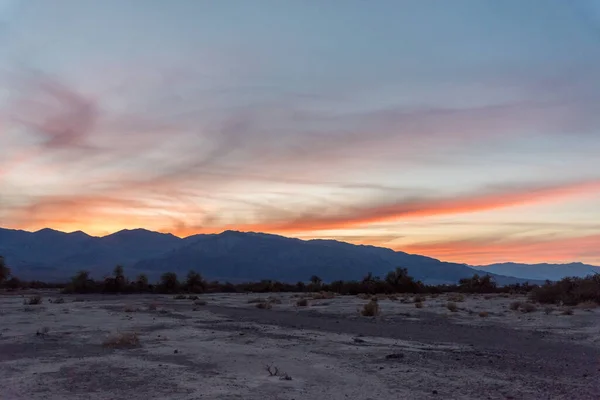 Sunset Furnace Creek Death Valley Eua — Fotografia de Stock