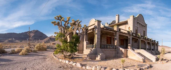 Old Abandoned Building Death Valley Ghost Town Rhyolite Usa — Stock Photo, Image