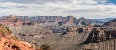 Güney Kaibab Trail, Arizona, ABD 'den Büyük Kanyon manzarası