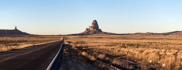 Scénická Přímá Cesta Přes Navajo Nation Usa — Stock fotografie
