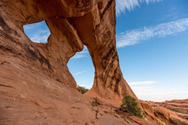 Arches Ulusal Parkı, ABD Bölünme Kemeri manzarası harika.
