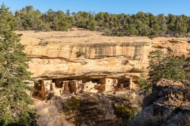 Historich Pueblo Mesa Verda Ulusal Parkı 'nda ikamet ediyor, ABD