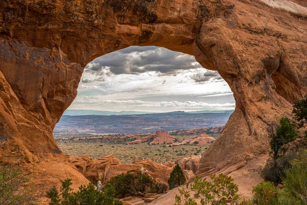 Prachtig Uitzicht Scheidingsboog Het Arches National Park Usa — Stockfoto