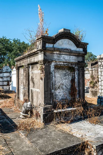 Cripte Storiche Panoramiche Cimitero New Orleans Stati Uniti — Foto Stock