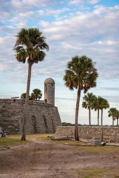 Spanyol Castillo San Marcos Augustine Florida Amerikai Egyesült Államok — Stock Fotó