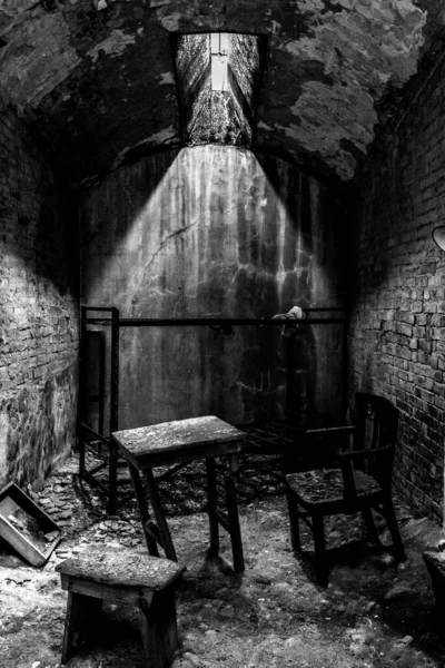 Old Abandoned Prison Cell Eastern State Penitentiary Usa — Stockfoto