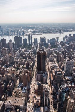 Empire State Binası 'ndan Manhattan gökdeleni, ABD
