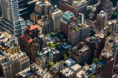 Empire State Binası 'ndan Manhattan gökdeleni, ABD