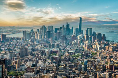 Empire State Binası 'ndan Manhattan gökdeleni, ABD