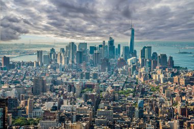 Empire State Binası 'ndan Manhattan gökdeleni, ABD