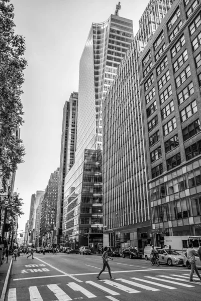 Avenue Och Skyskrapa Downtwon New York Usa — Stockfoto