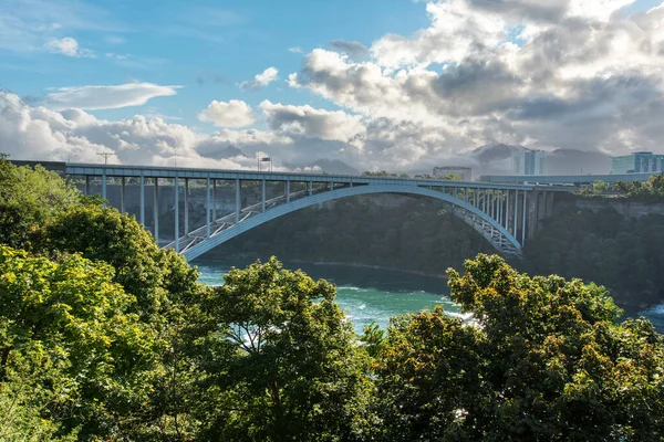 Rainbow International Bridge Niagara Falls Canadian Side Usa — Stock Photo, Image