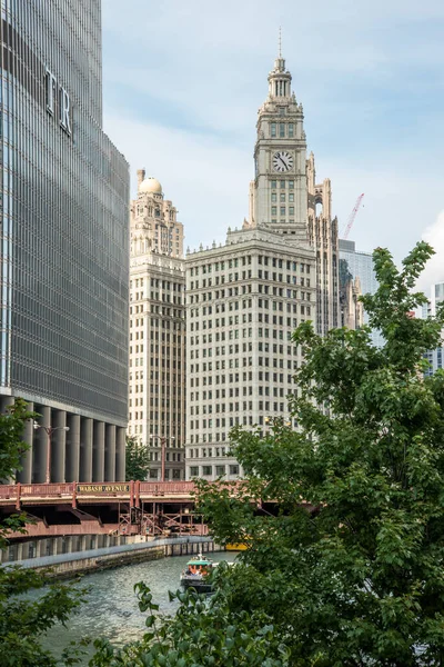 Famous Wrigleys Building Chicago Usa — Fotografia de Stock