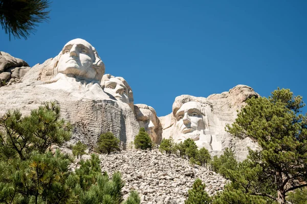 Famosos Bustos Presidentes Mount Rushmore — Foto de Stock
