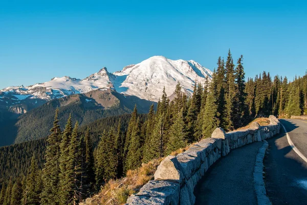 Een Nieuwe Ochtend Het Mount Rainier National Park Usa — Stockfoto