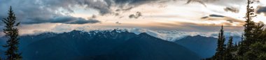 Alp manzarası Olimpiyat Ulusal Parkı, Washington State, ABD