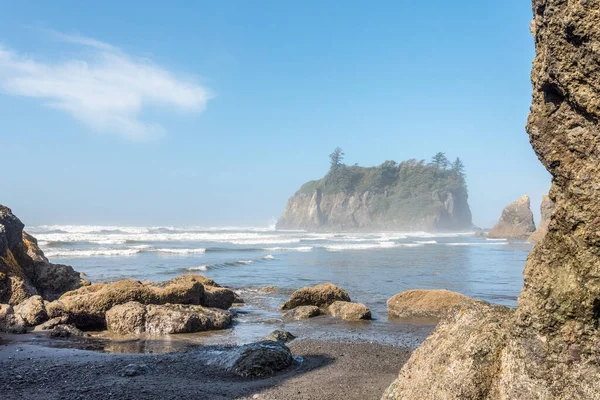 Famous Ruby Beach Pacific Coast Olympic National Park Usa — Stock Photo, Image