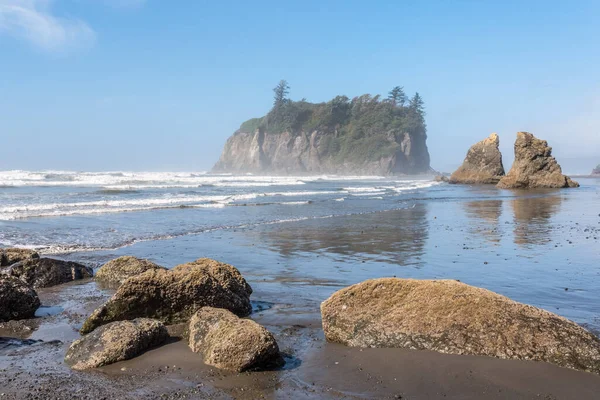 Famous Ruby Beach Pacific Coast Olympic National Park Usa — Stock Photo, Image
