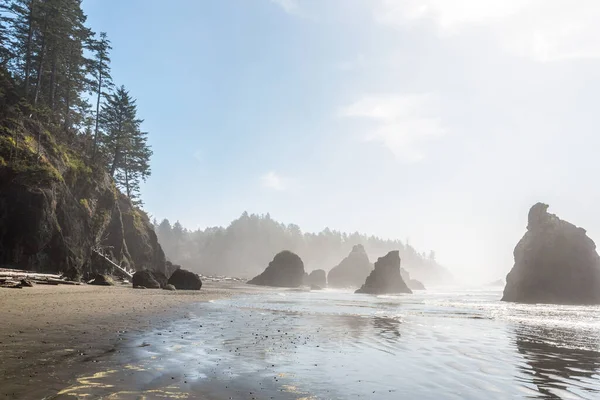 Famous Ruby Beach Pacific Coast Olympic National Park Usa — Stock Photo, Image