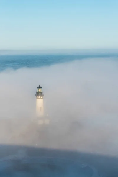 Scenic Lighthouse Early Morning Yaquina Head Oregon Usa — Stock Photo, Image