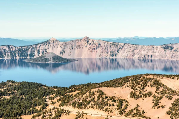 View Crater Lake Scott Crater Lake National Park Usa — Stockfoto