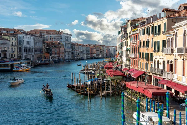 Canal Grande Rialto Bridge Venice Italy —  Fotos de Stock