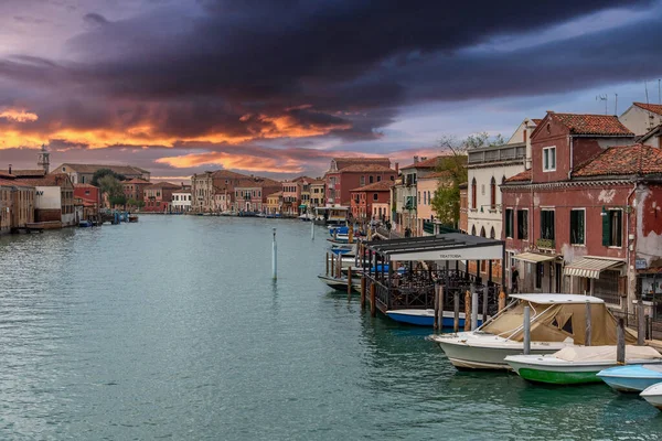 Canal Grande Murano Ostrov Benátky Itálie — Stock fotografie