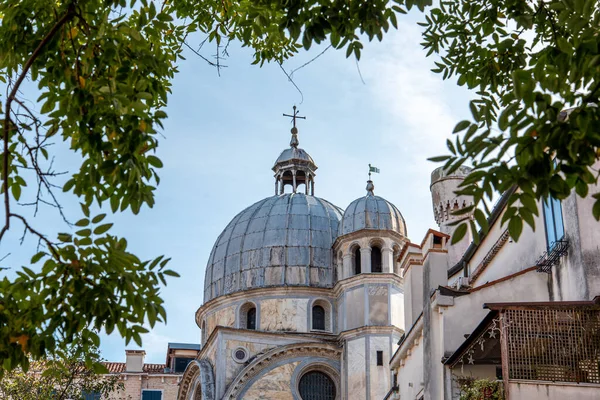 View Church Dome Park Venice Italy — ストック写真