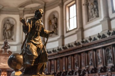 İtalya, Venedik 'te San Giorgio Maggiore Kilisesi' nde heykel