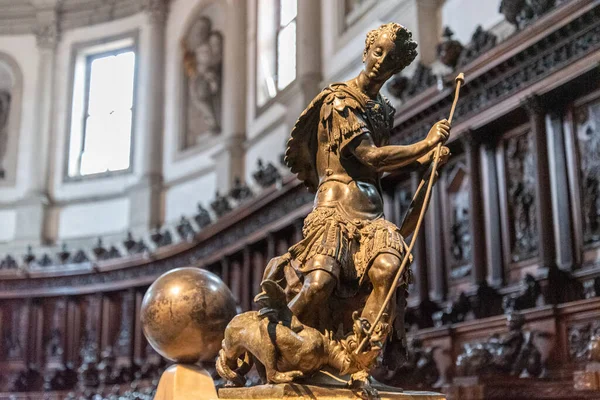 Sculpture George Church San Giorgio Maggiore Venice Italy — Foto de Stock