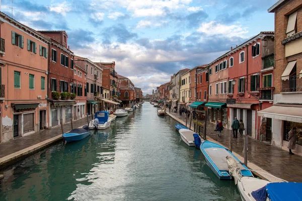 Rio Dei Vetrai Ostrově Murano Okres Benátky Itálie — Stock fotografie